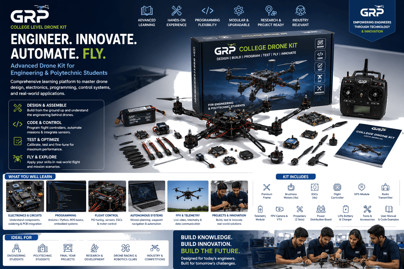 GRP College STEM Robotics & Microcontroller Kit